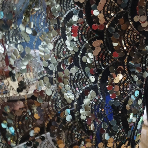 Betsey Johnson Black and Gold Sequin Accessory nwt - Picture 4 of 5